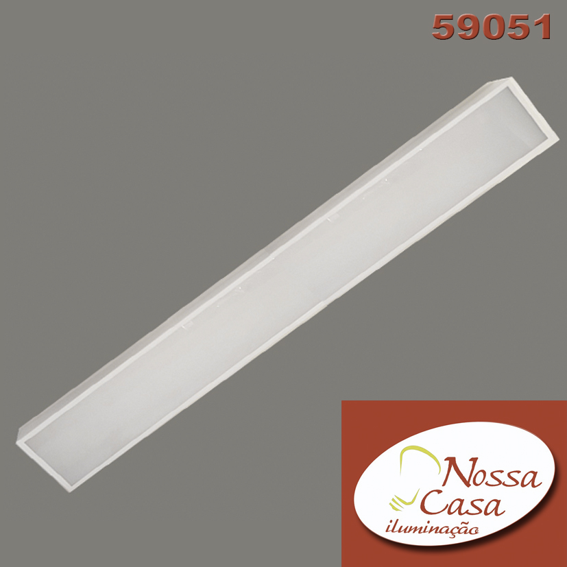 Plafon S635 br p/ 2 tubo 120cm