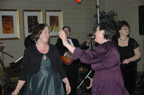 DK getting the dancers going 