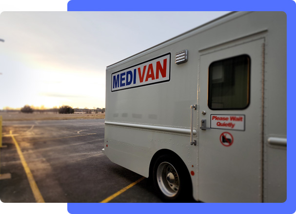 Medivan Testing Truck Rear-Quarter View