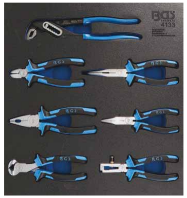 Bandeja para carro 2/3: Juego de alicates | 7 piezas