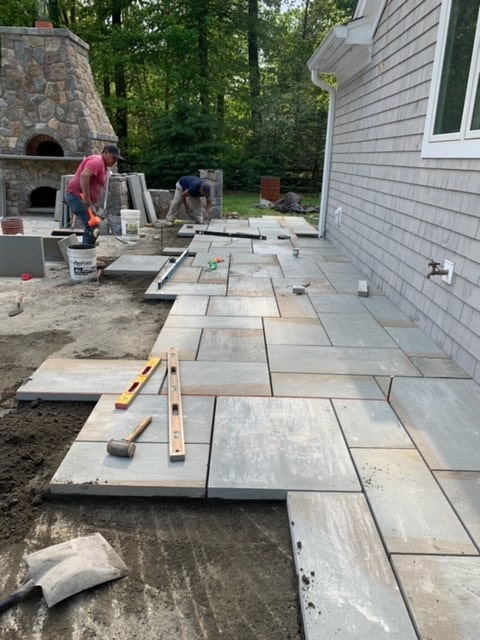 Ongoing Brick Installation