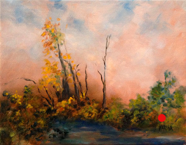 Autumn Landscape
11 x 14 inches
Oil on canvas