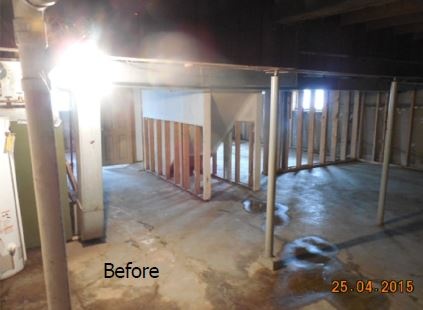 Before Basement Renovation