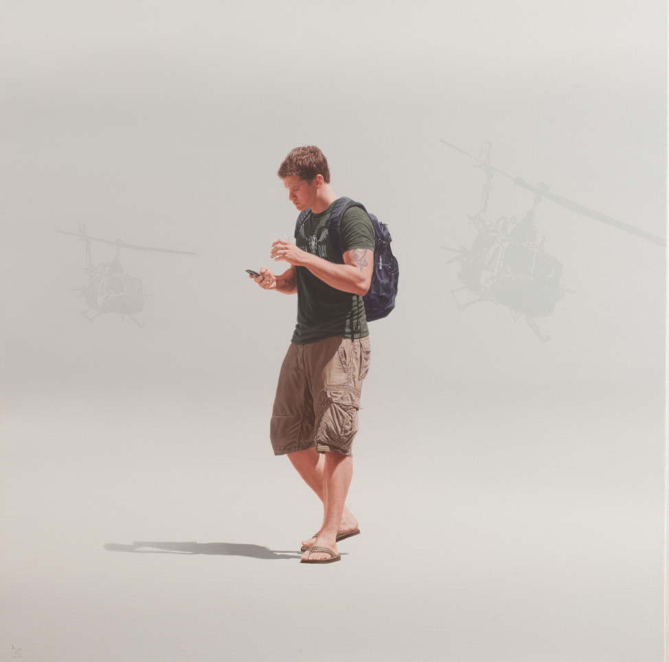 Oblivious III | 36" x 36" | Oil on linen