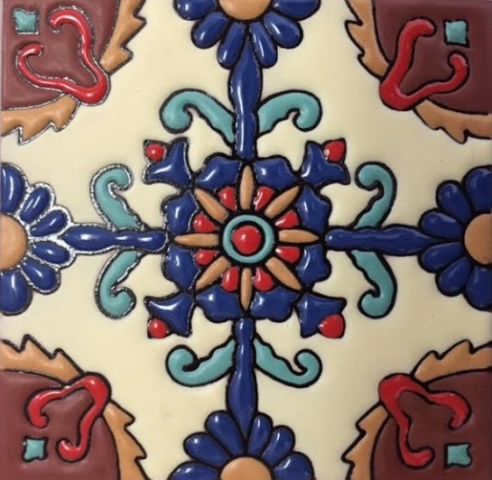 AZULEJO 4"X4" MALIBU REALZADO