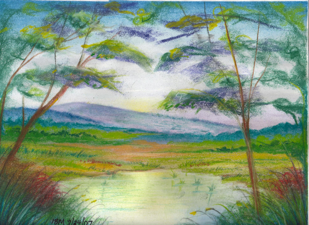 Distant Pond ©ibm 7-24-07