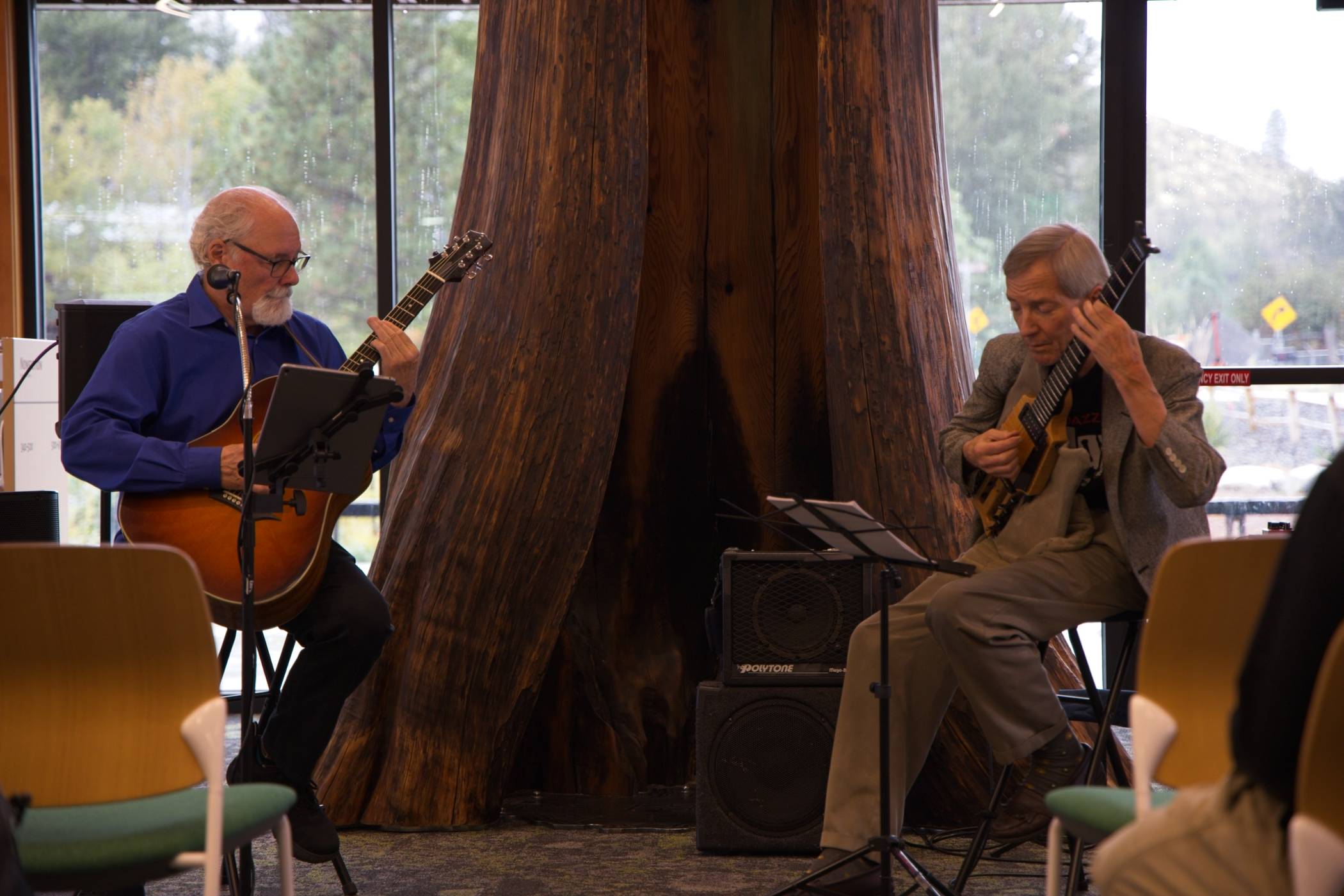 Kit & John Stowell at Winthrop Library, Winthrop, WA on Sept. 11, 2024