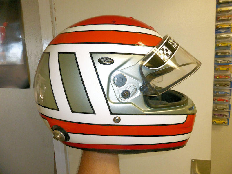 custom painted racing helmet