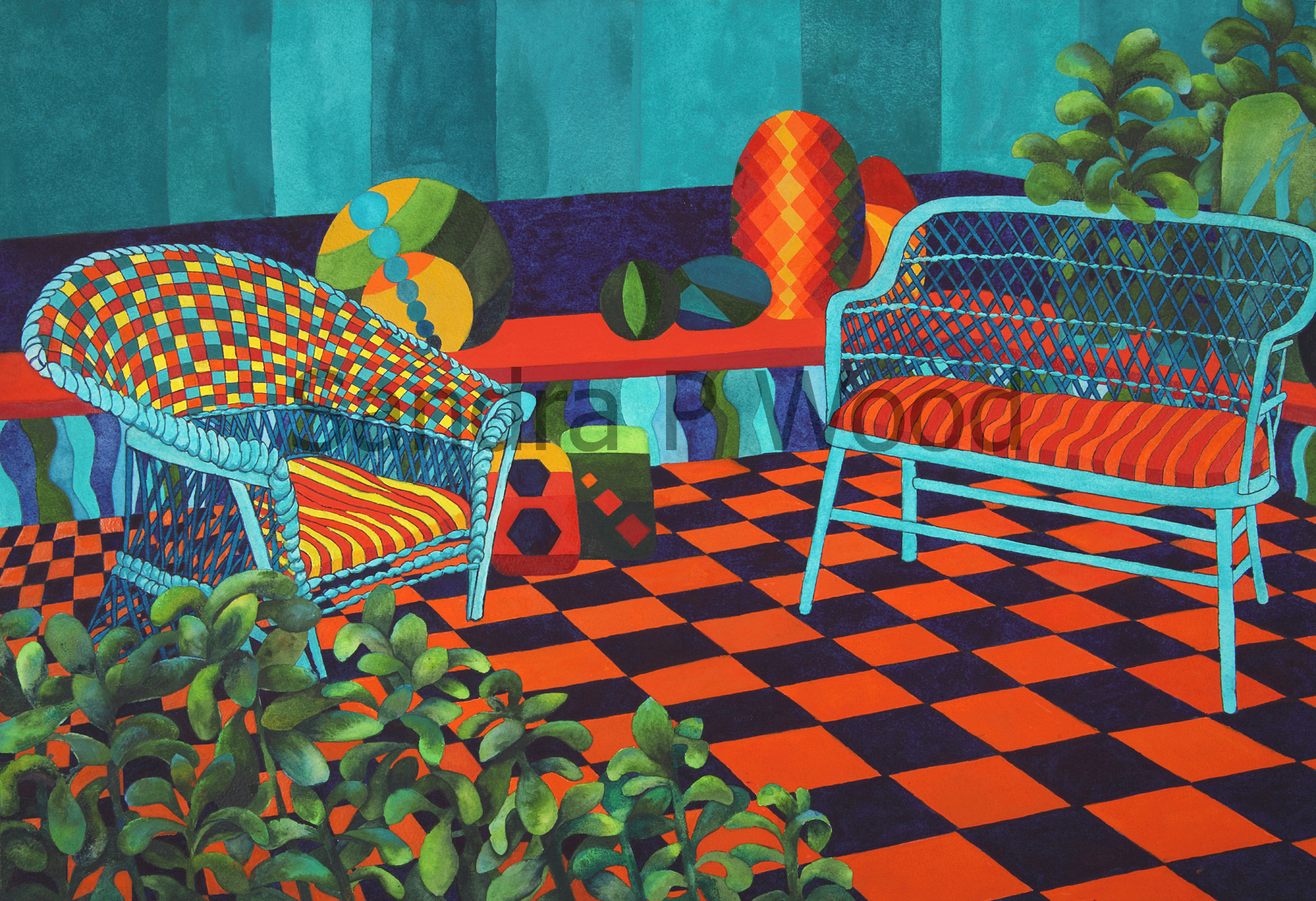 BLUE ROOM
(watercolor)

