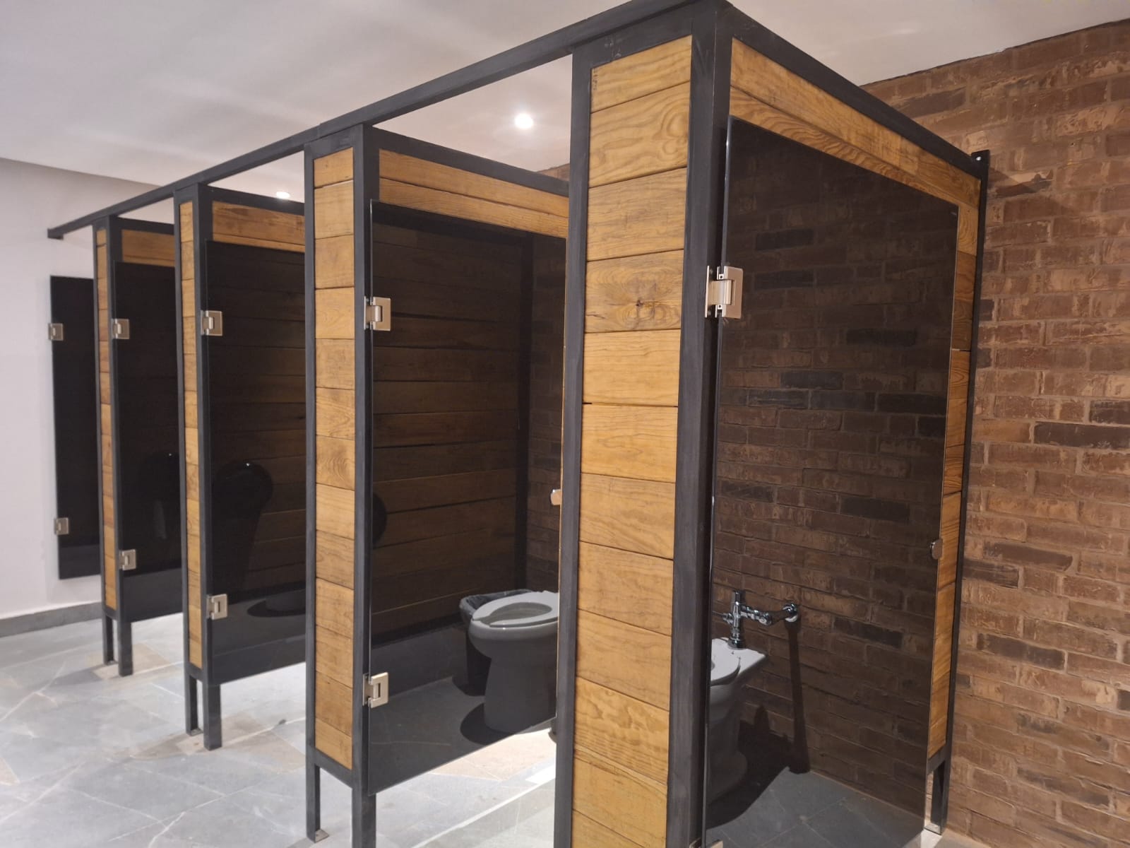 Stylish interior with a large bookcase