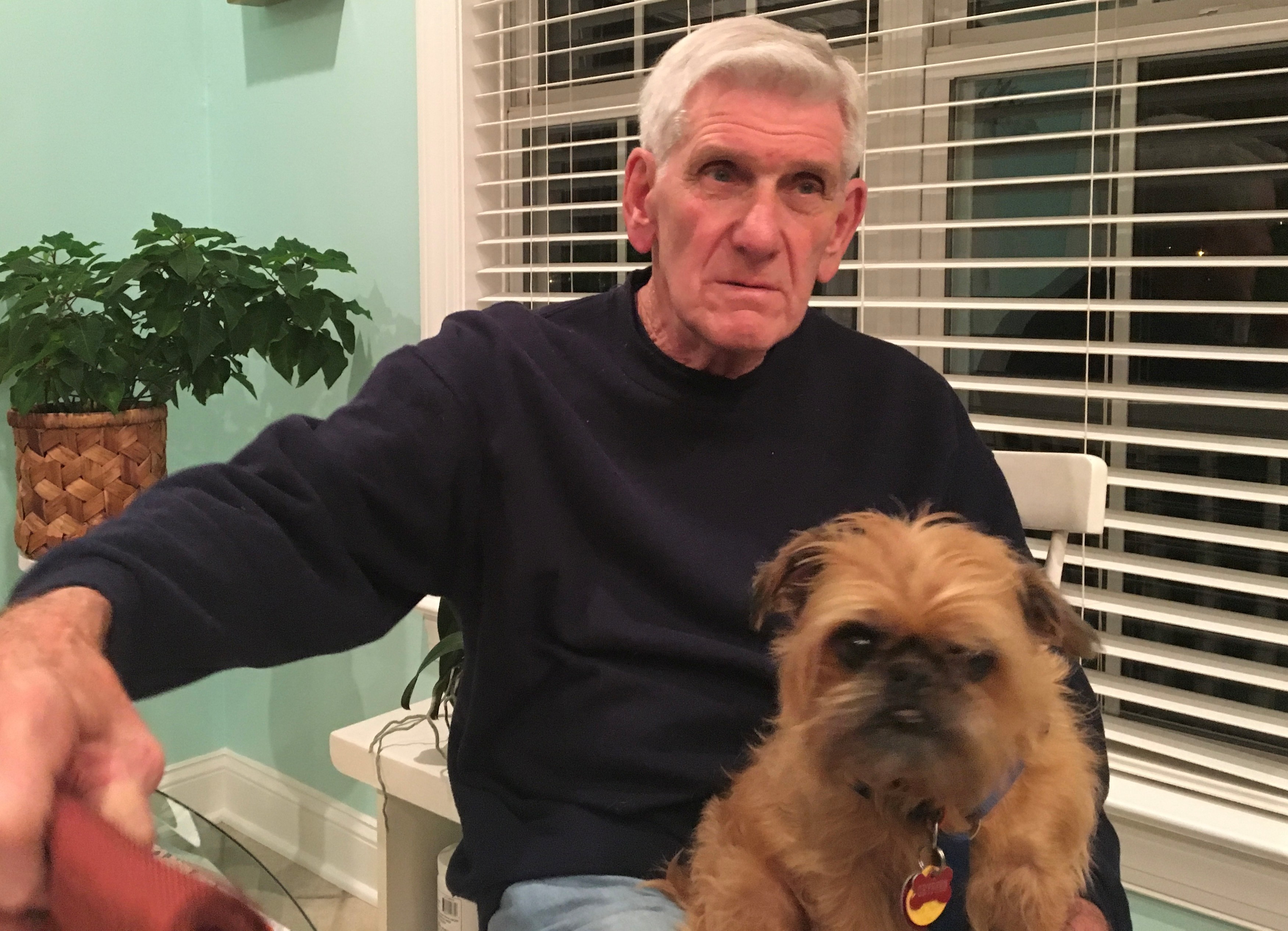 Paul with his beloved Gryffn.