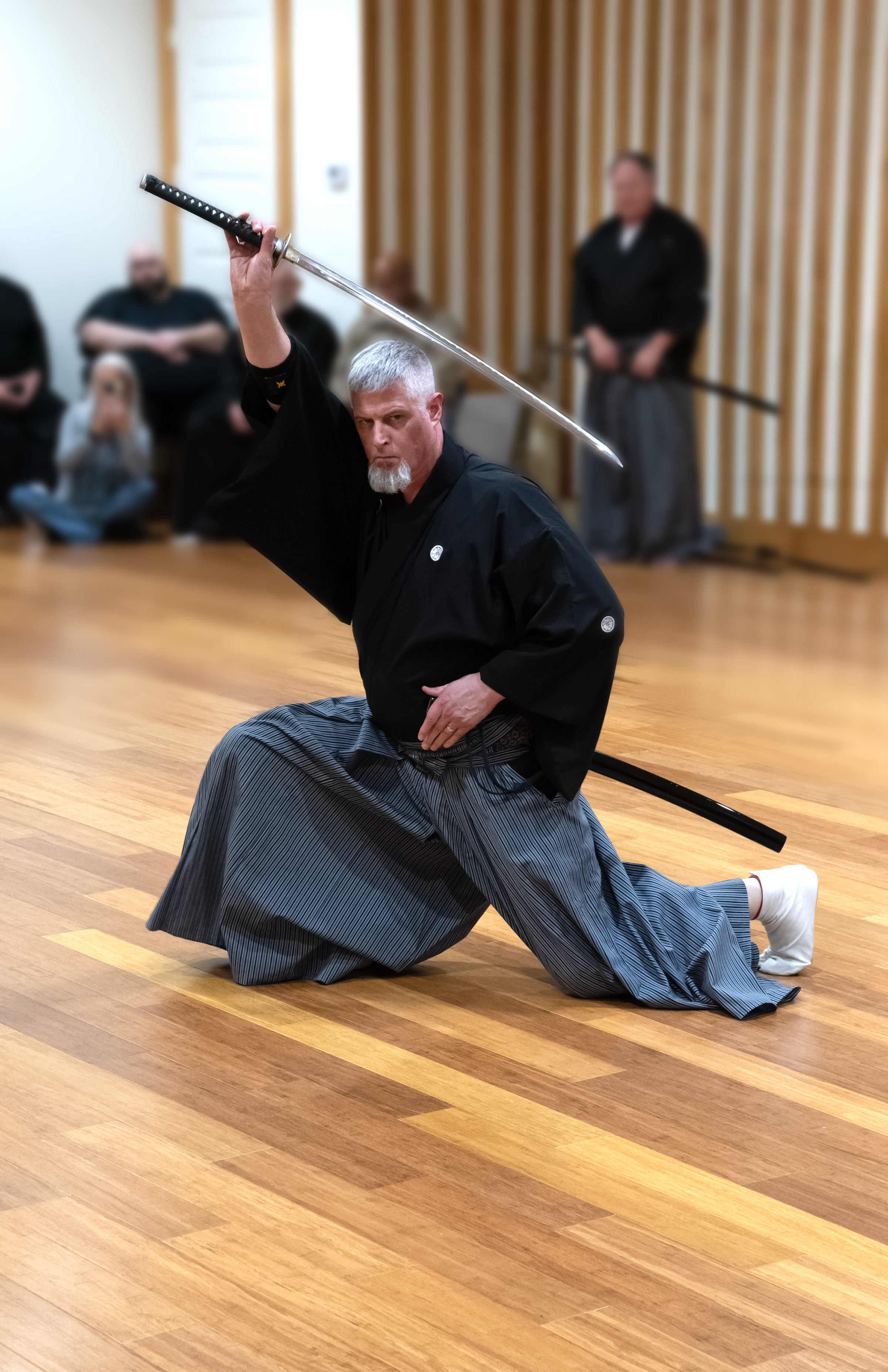 Kurt Brown Sensei performing Mugairyu Iai Hyodo kata.