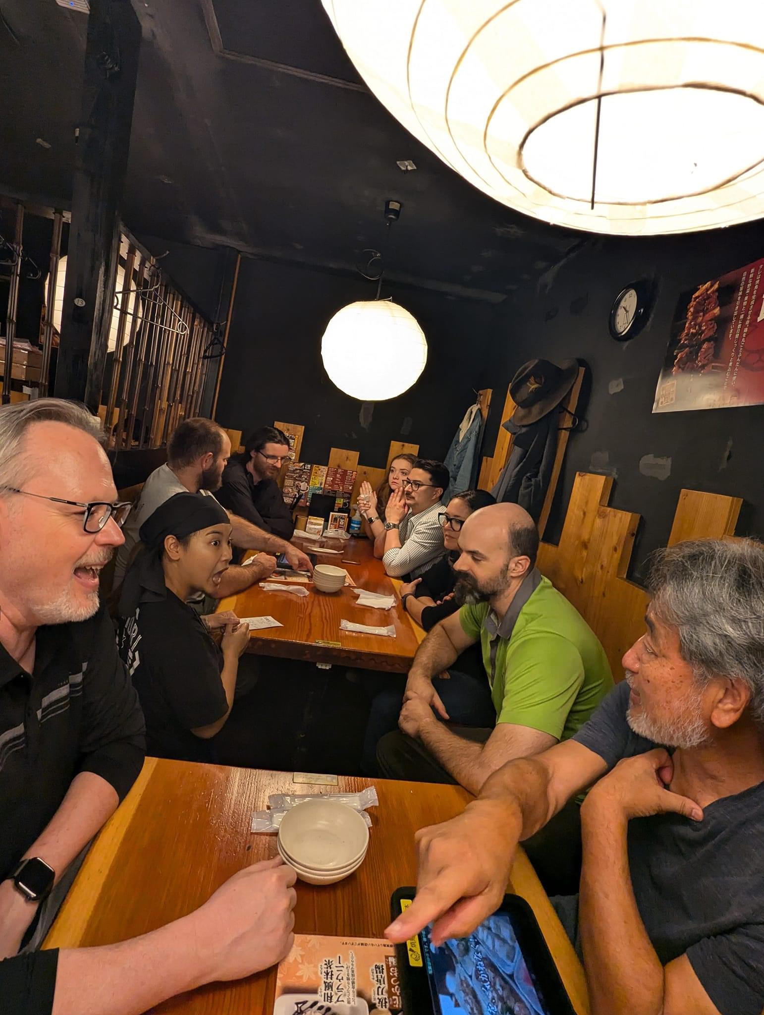 Always some socializing after practice and events.