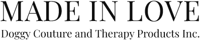 Made in Love Doggy Couture and Therapy Products