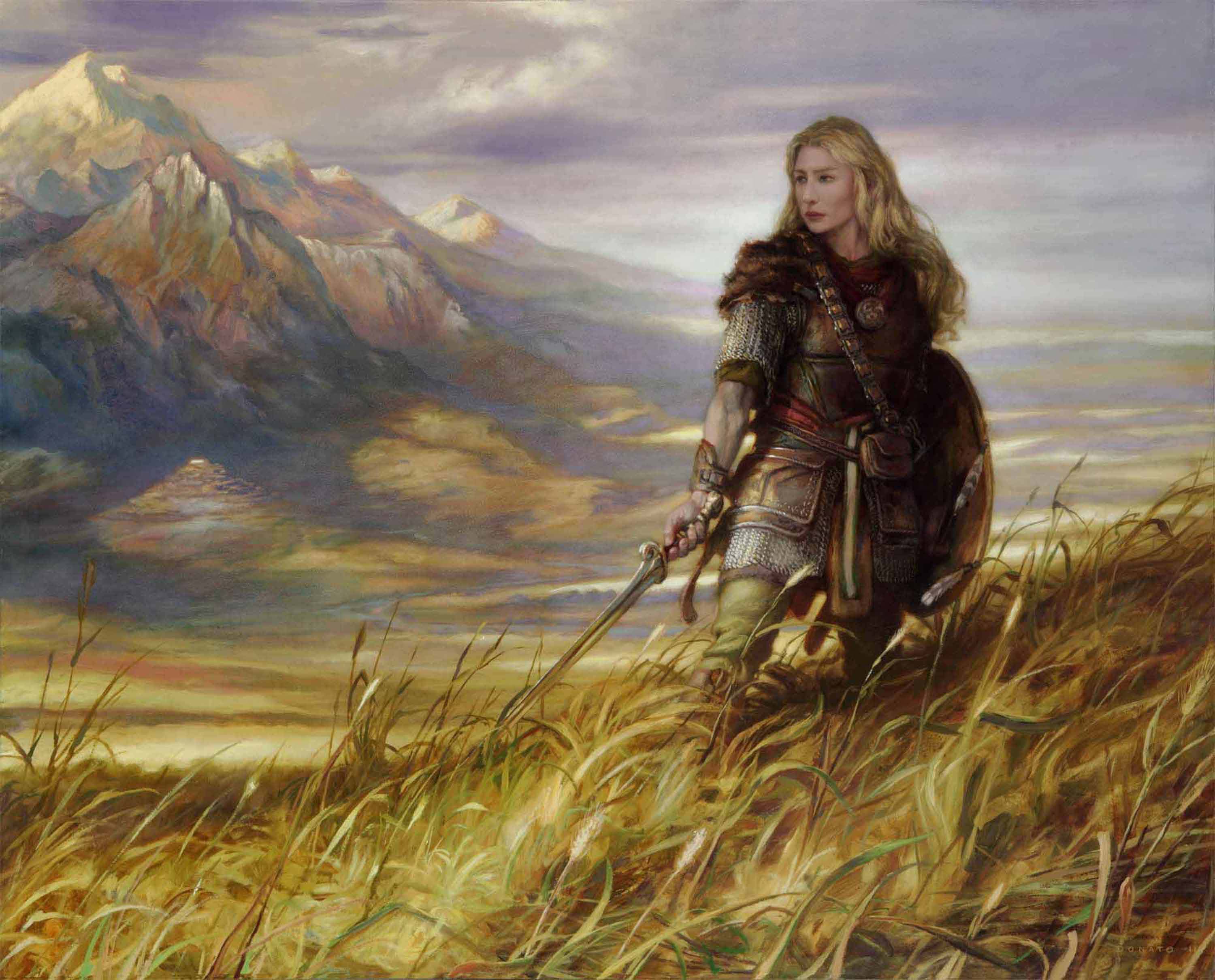 Eowyn - Defender of Rohan
24" x 30"  Oil on Panel  2011
private collection