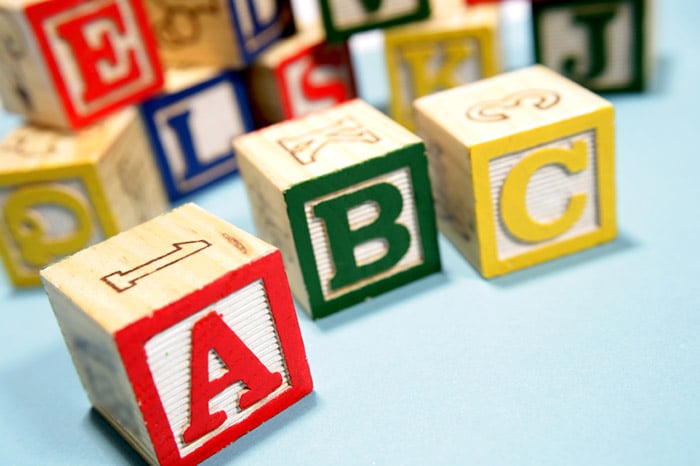 Alphabet letter blocks Alphabet letter blocks