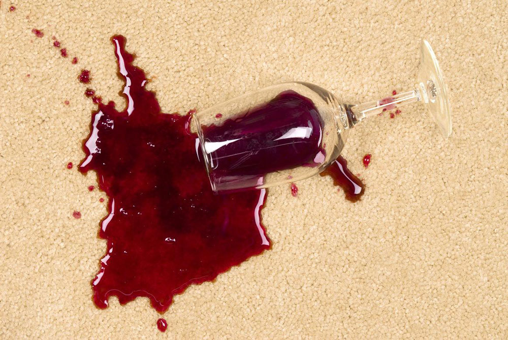 Wine on the carpet