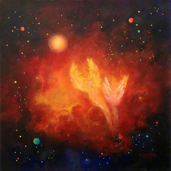Angels Ascending
12 x 12 inches
Oil painting on canvas
