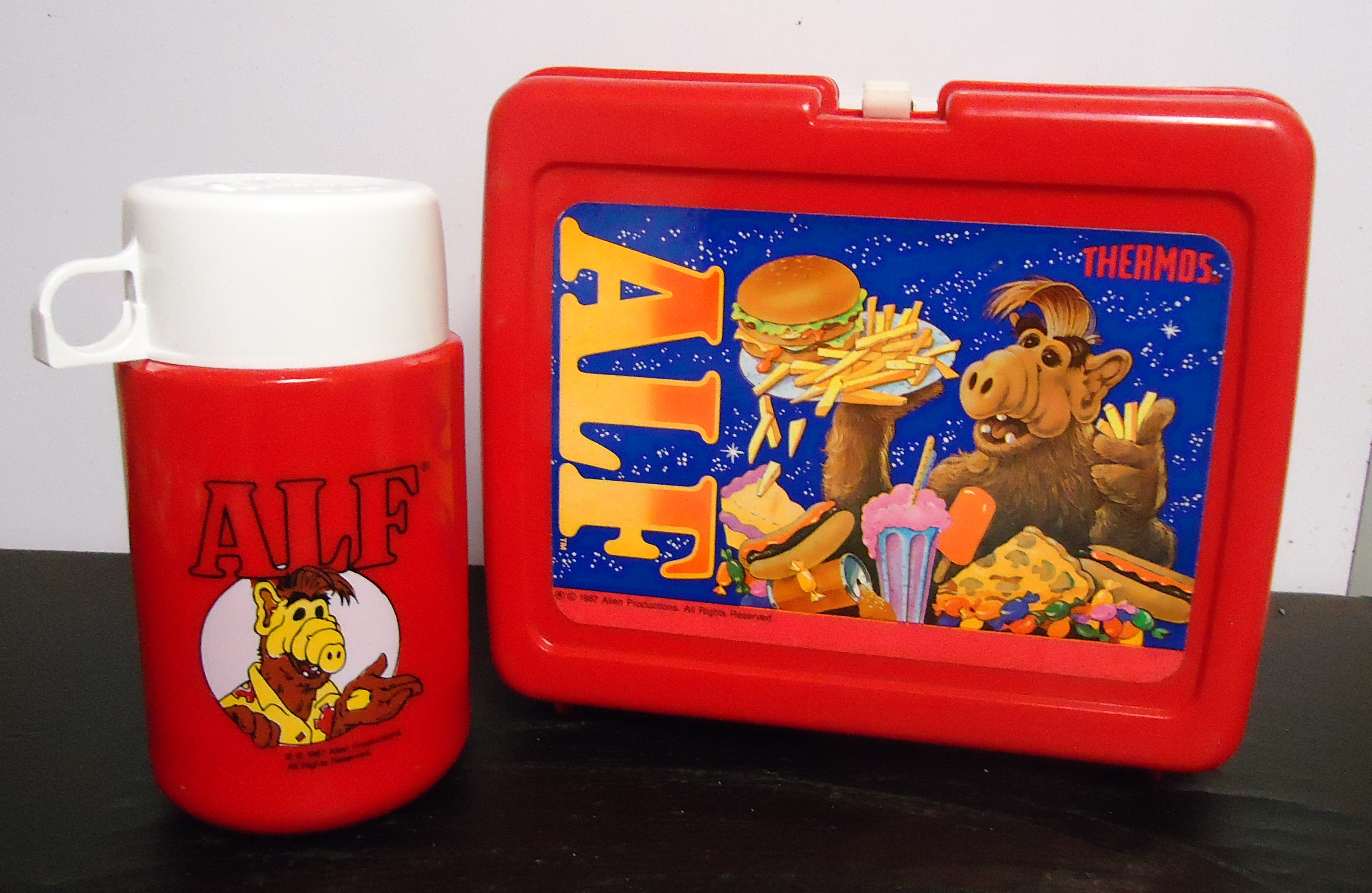(7A) "Alf" Plastic Lunch Box
W/ Thermos
$36.00