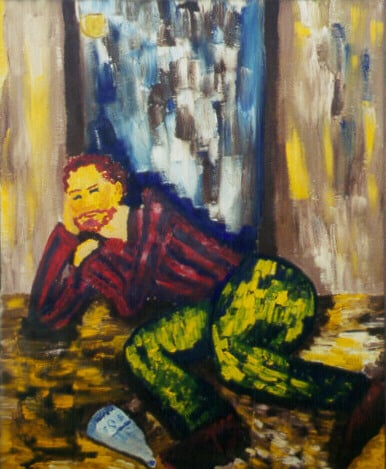 Op-004 HARVEY 30 in x 24 in Oil on Linen 1976 private collection