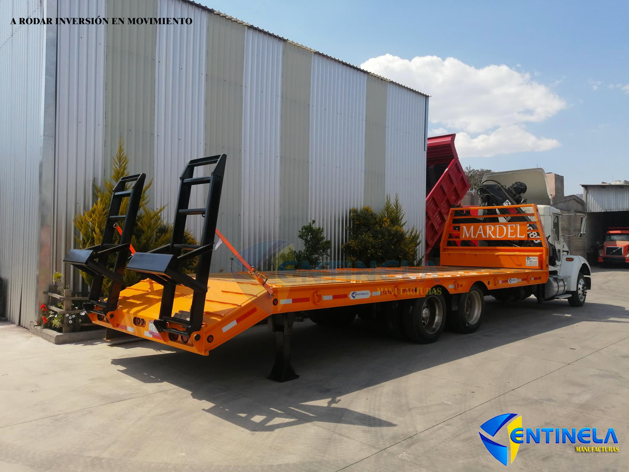 Plataforma sobre chasis 20 ton