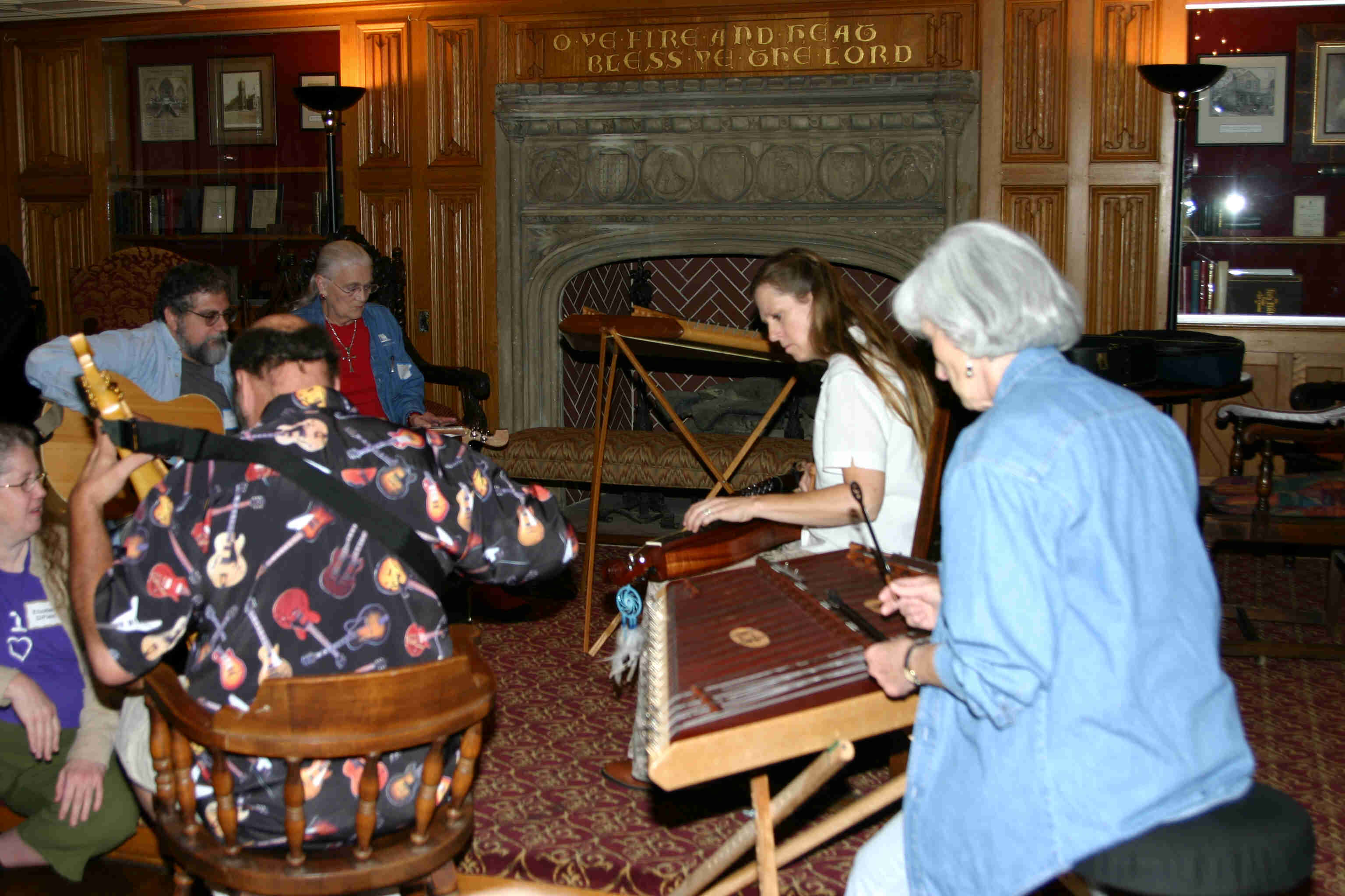 Jamming in Great Hall 2005 - Paula Pratt - Agene Parsons - Lee Cagle -
