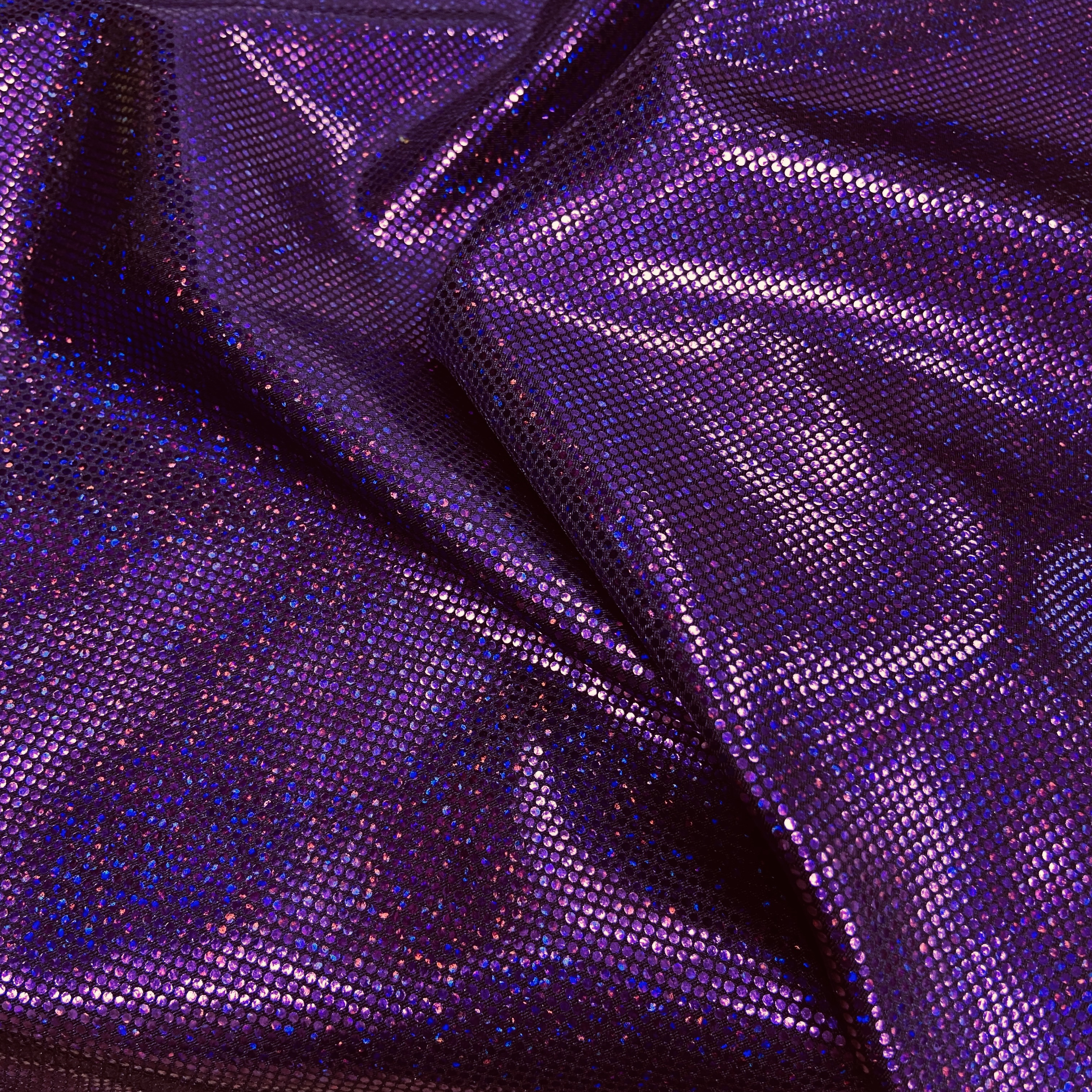 Dark purple sparkle hologram 