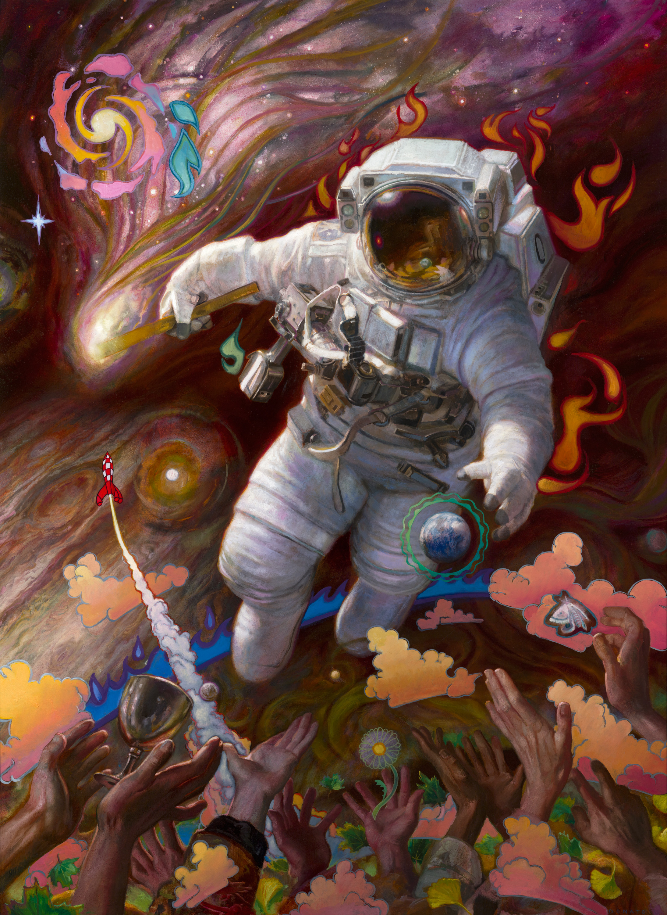 Life Seeker
48" x 36" (122x 92 cm), Oil on panel, 2019
framed