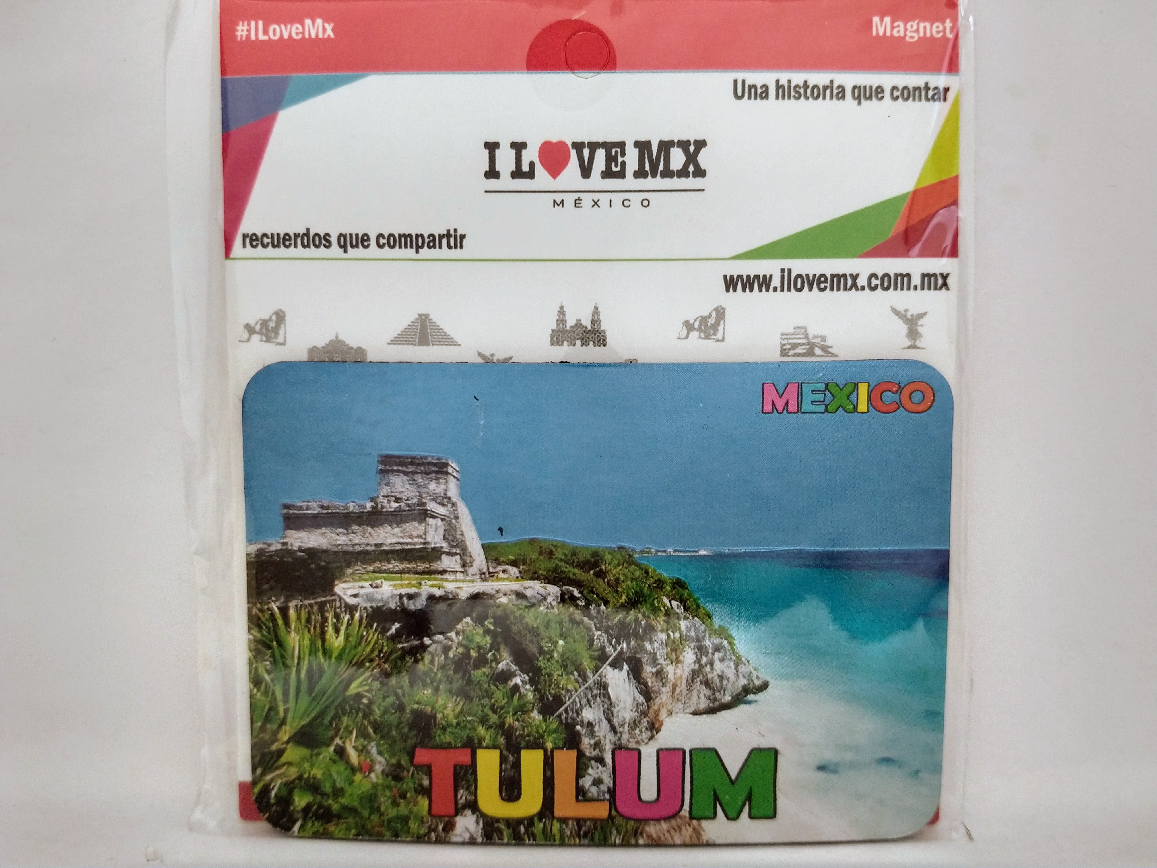 IMÁN METALIZADO TULUM
8cm Ancho 
5.6cm Alto