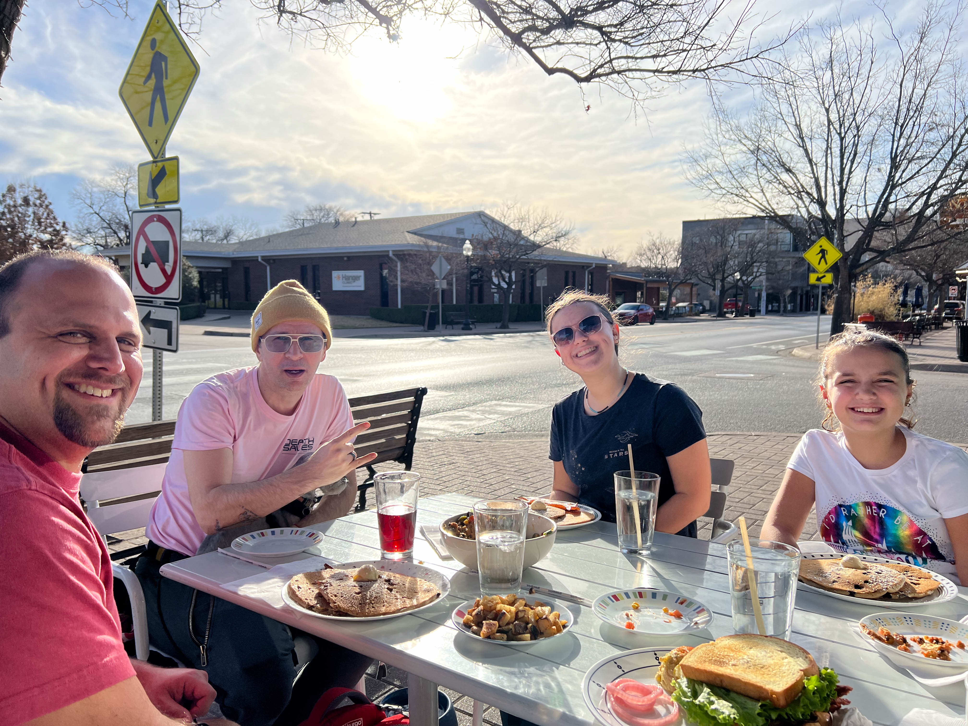 We had a delicious vegan brunch
