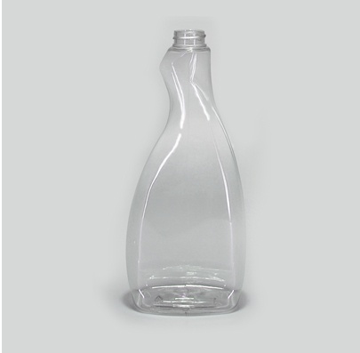 Botella oval atomizadora 600ml. color cristal PET