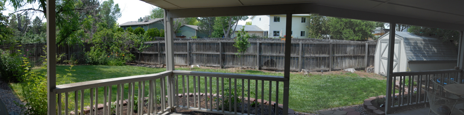 Back Yard & Covered Patio