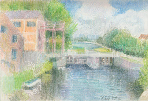 Sketchbook/London: Old Ford Lock
