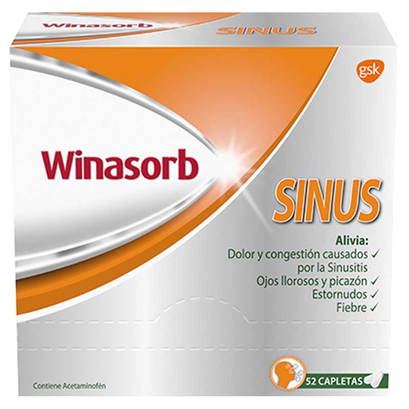 Dolor y congestión causados por la Sinusitis · Ojos llorosos y picazón · Estornudos · Fiebre