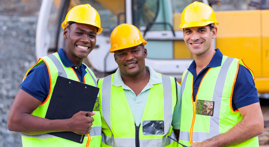 Smiling Construction Workers