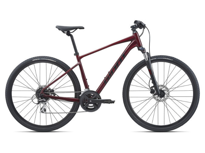 Giant Roam 3 (Dual Sport Hybrid)
Alum. Frame. Suspension fork w/lock out
Shimano 2x8 Drivetrain
Tektro Hydraulic Disc Brakes
$789.99