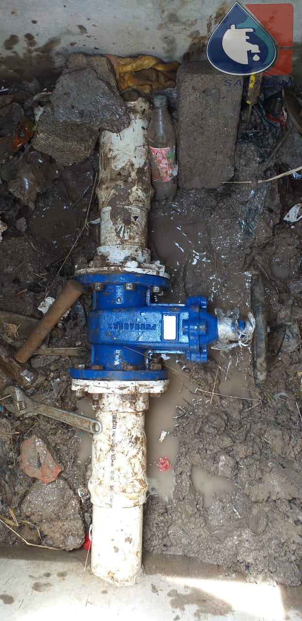 CAMBIO DE VÁLVULA DE 4" EN CALLE SAN CARLOS, COL. EL CARMEN