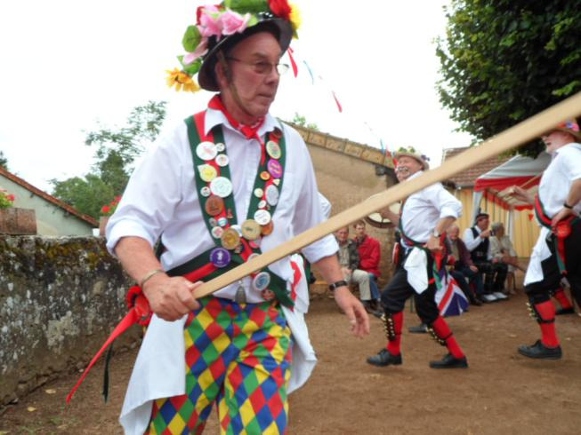 John (our fool) definitely not dancing - Viry tea party