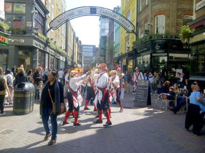 Dancing along Carnaby St