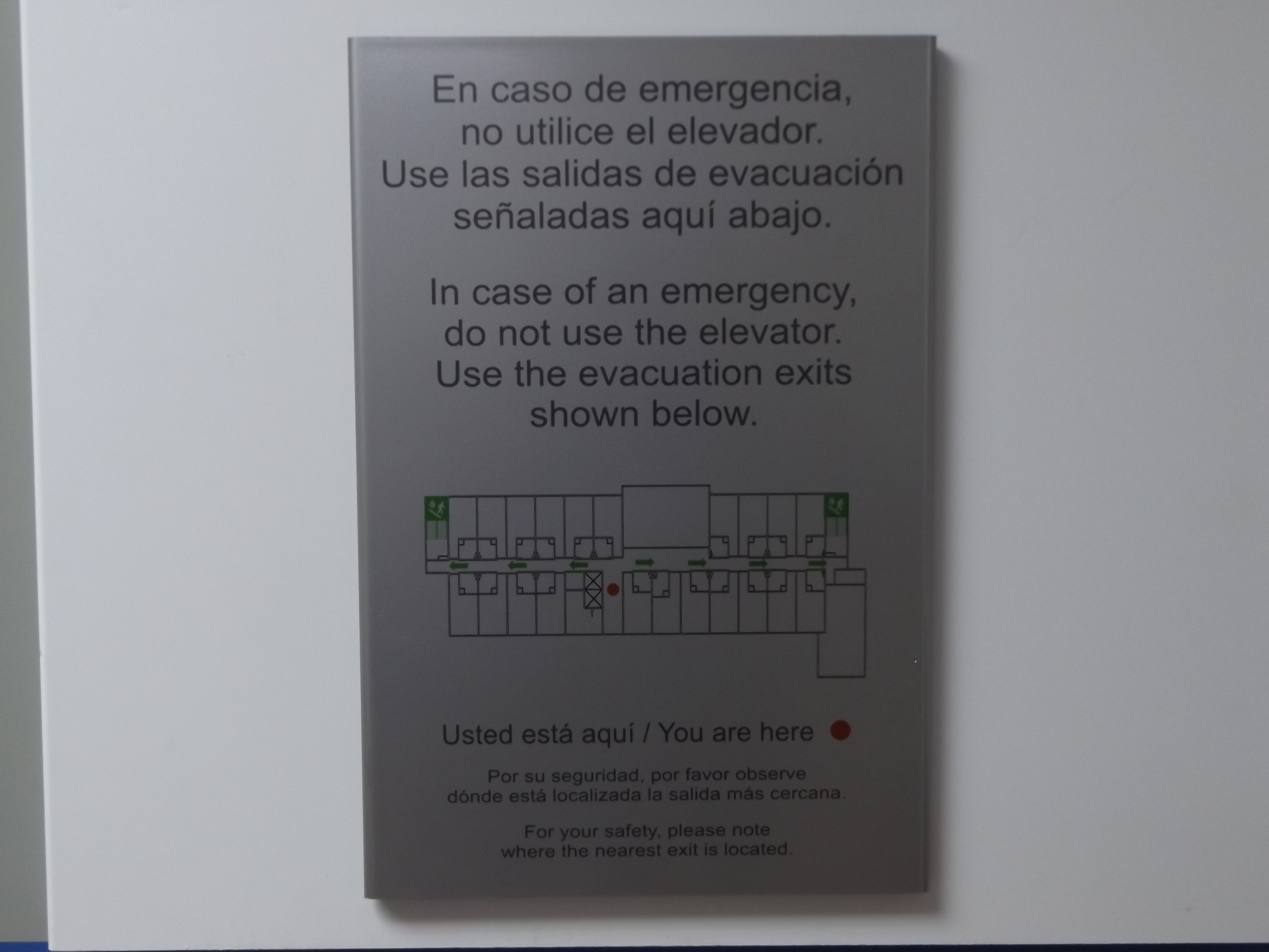 plano evacuacion hotel