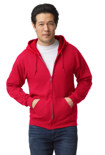 SUDADERA CON CIERRE Y CAPUCHO ADULTO