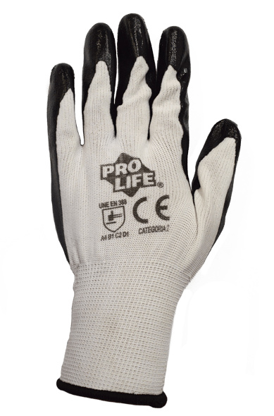 GUANTE DE NYLON 
CON PALMA DE NITRILO