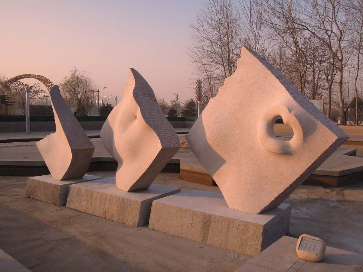 Mermaid, granite, Beijing - Langfang City Park, China