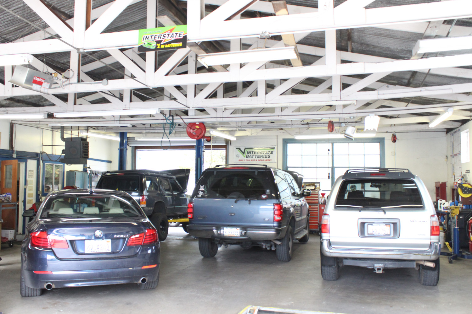 Our spotless shop has three bays and all the latest diagnostic equipment to help us identify and fix whatever issues your vehicle may be having.