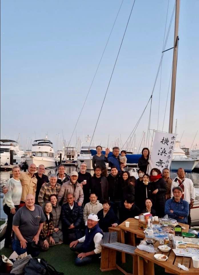 Post Mugai Ryu event - BBQ at the marina on Yokohama harbor.