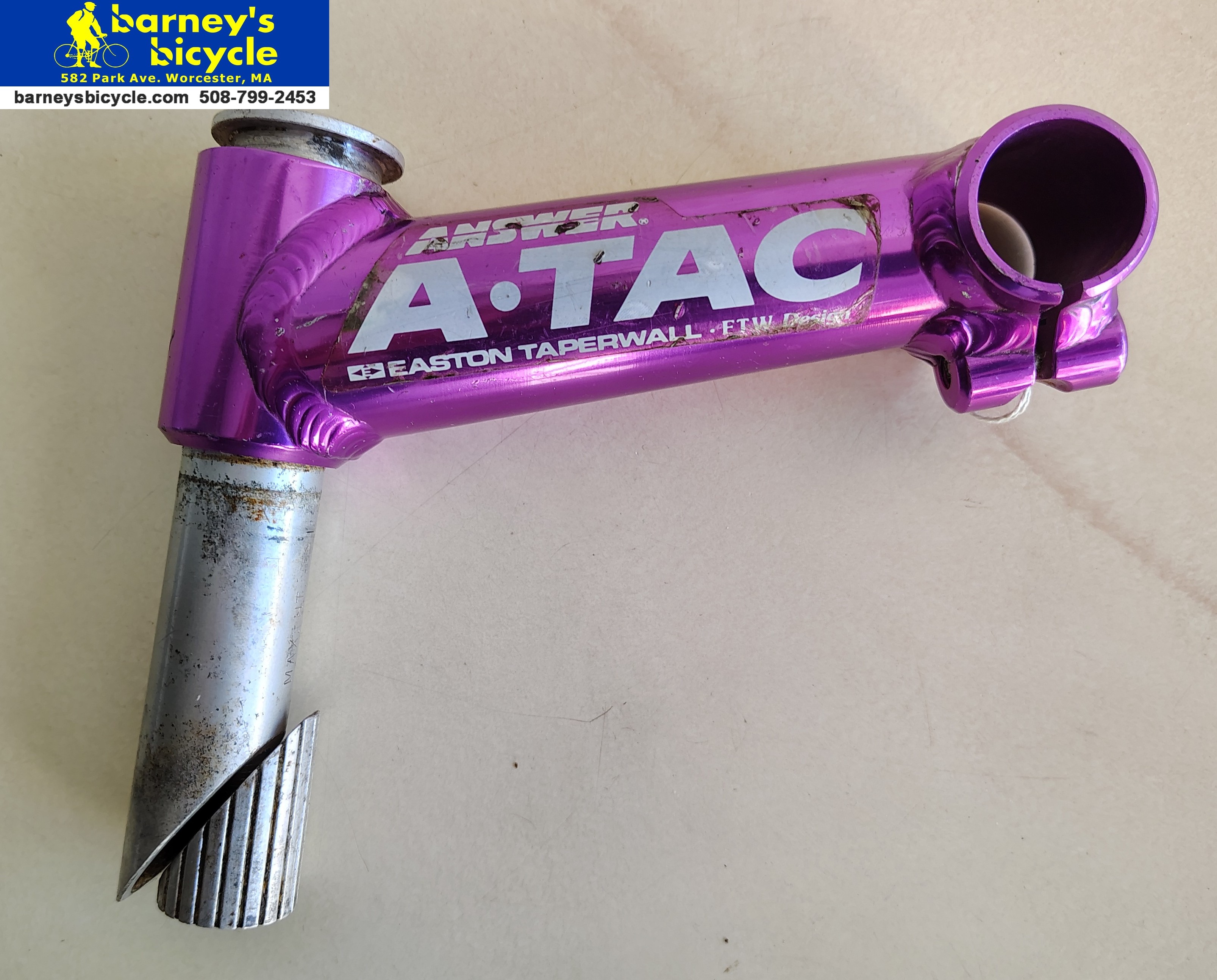 Answer Atac Stem, 1 1/8", 130mm reach
Anodized Purple
Used: $59.00

