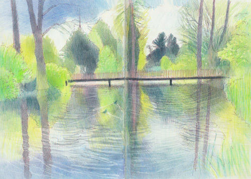 The Sackler Crossing in April