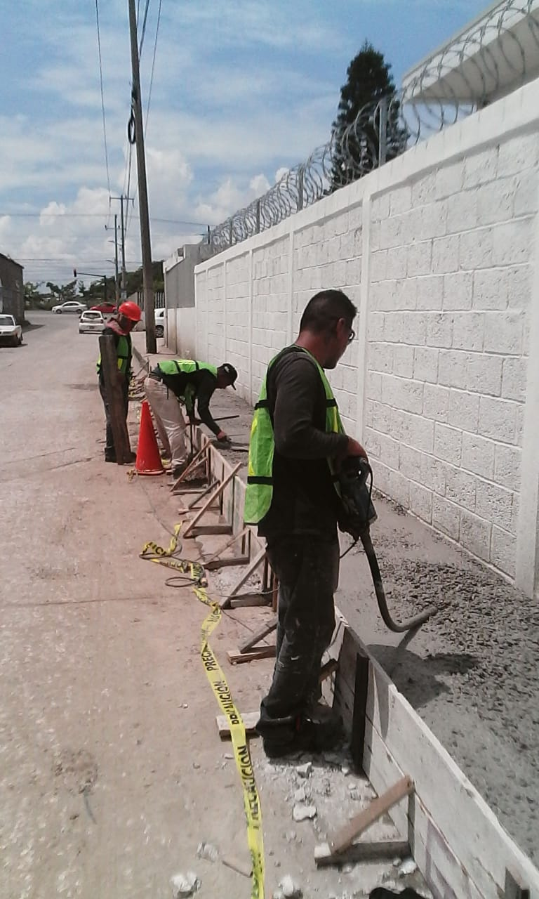 Elaboración de banqueta