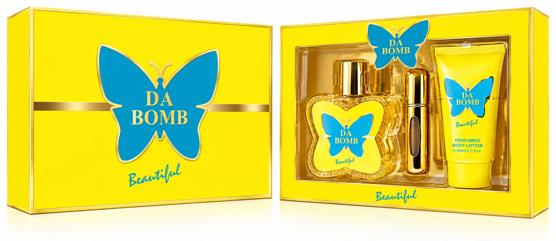DA BOMB BEAUTIFUL
3PC SET FOR WOMEN
12 SETS/CASE