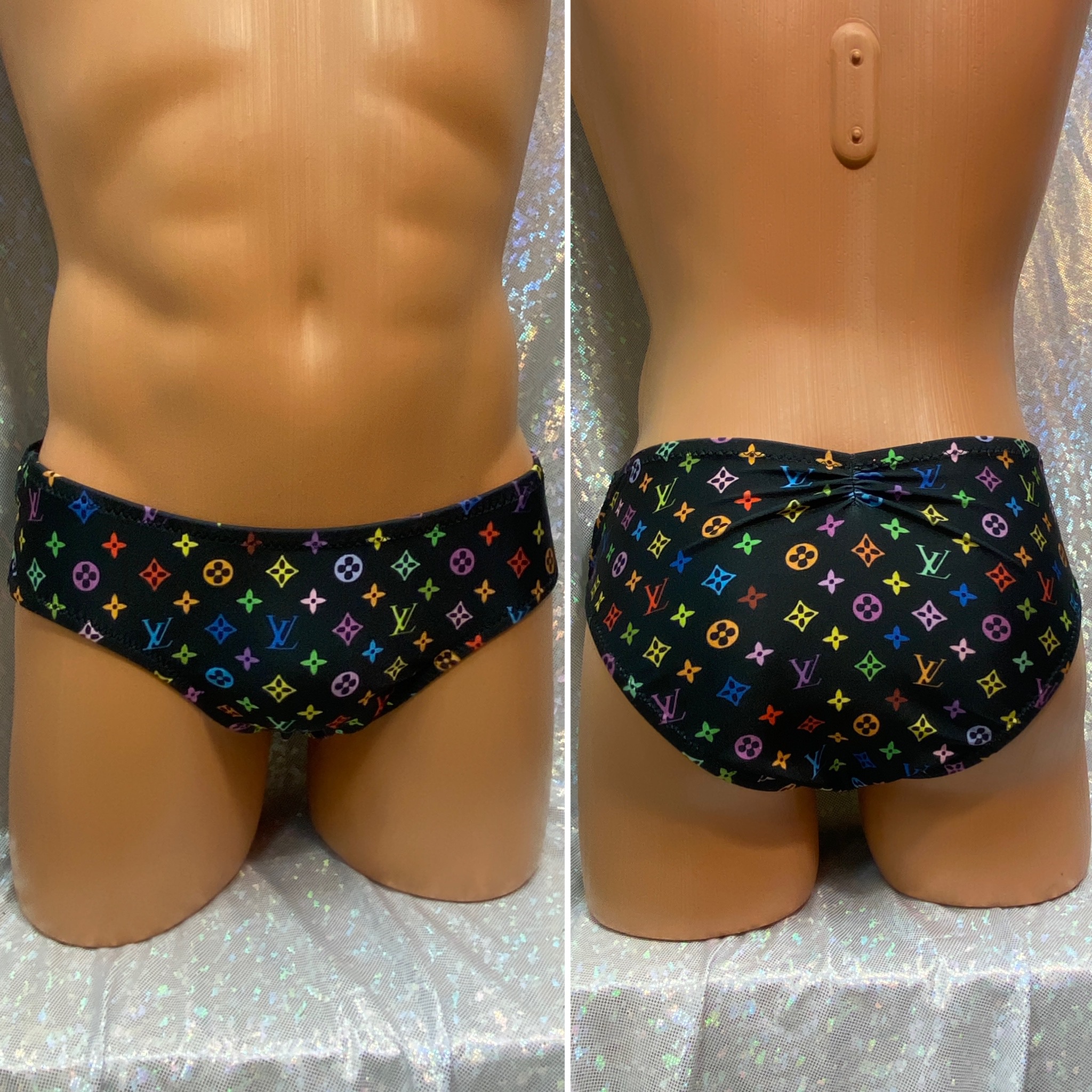 Men's swimsuit in LV fabric 